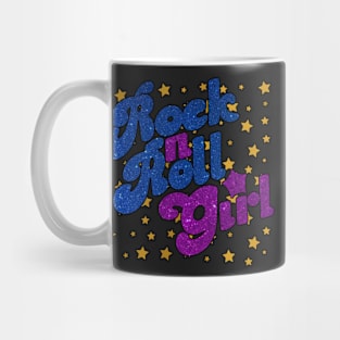 Vintage Rock N Roll Girl Purple Darla Mug